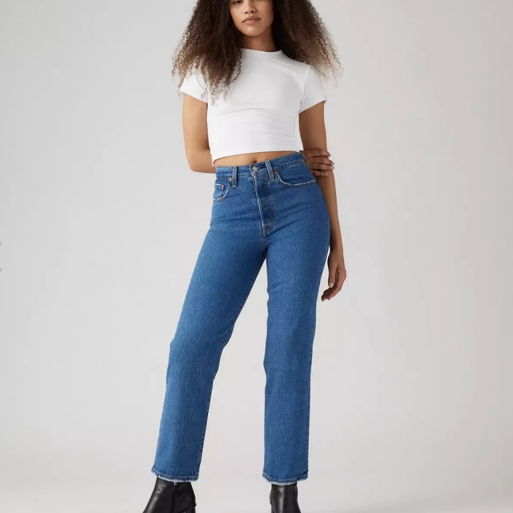 Ribcage ankle straight jeans